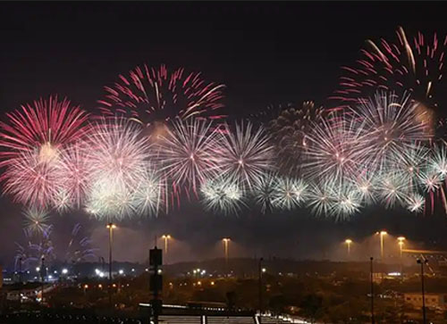 卓尼县焰火晚会